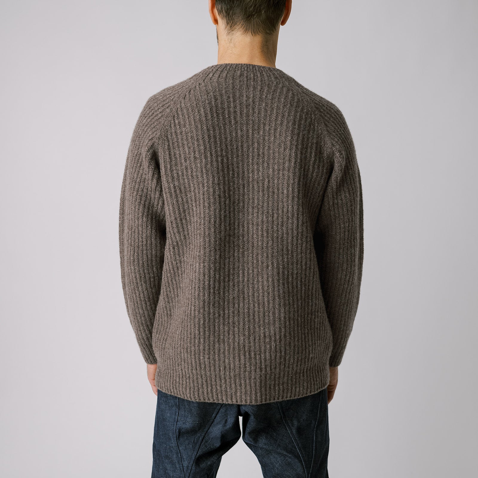 [Men's sweater] Black merino / 3 colors available