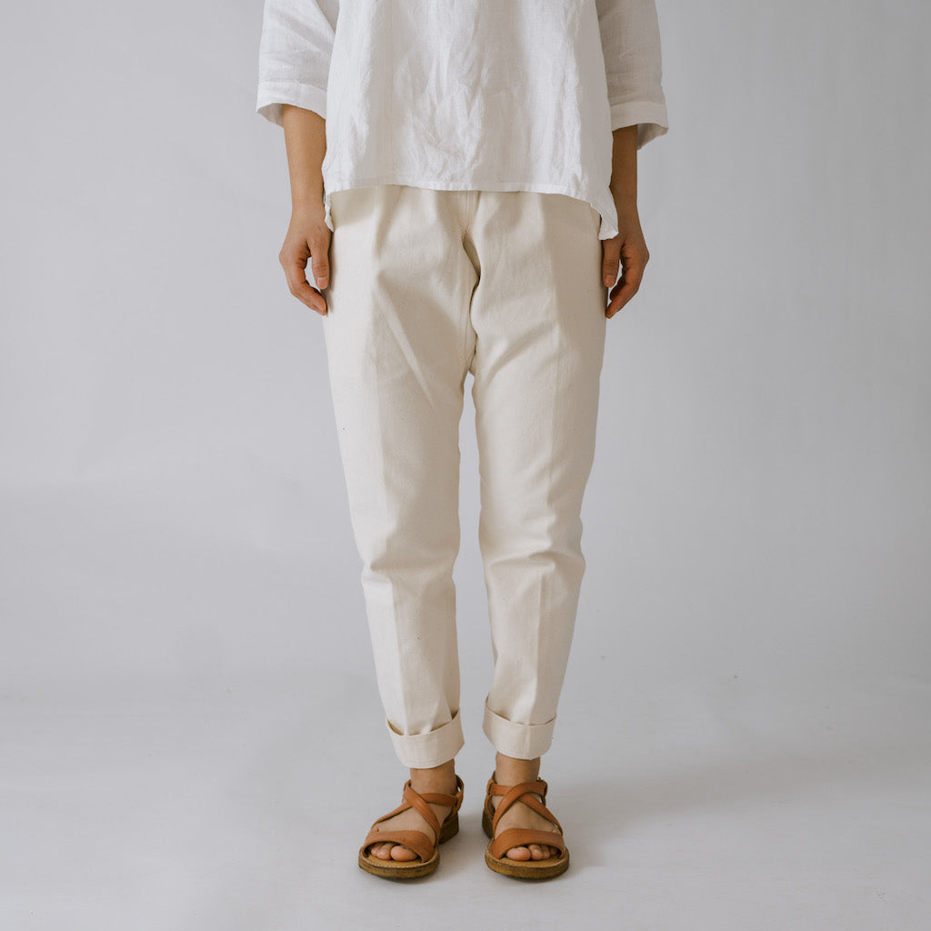 [Tatsuke] Organic cotton/white canvas