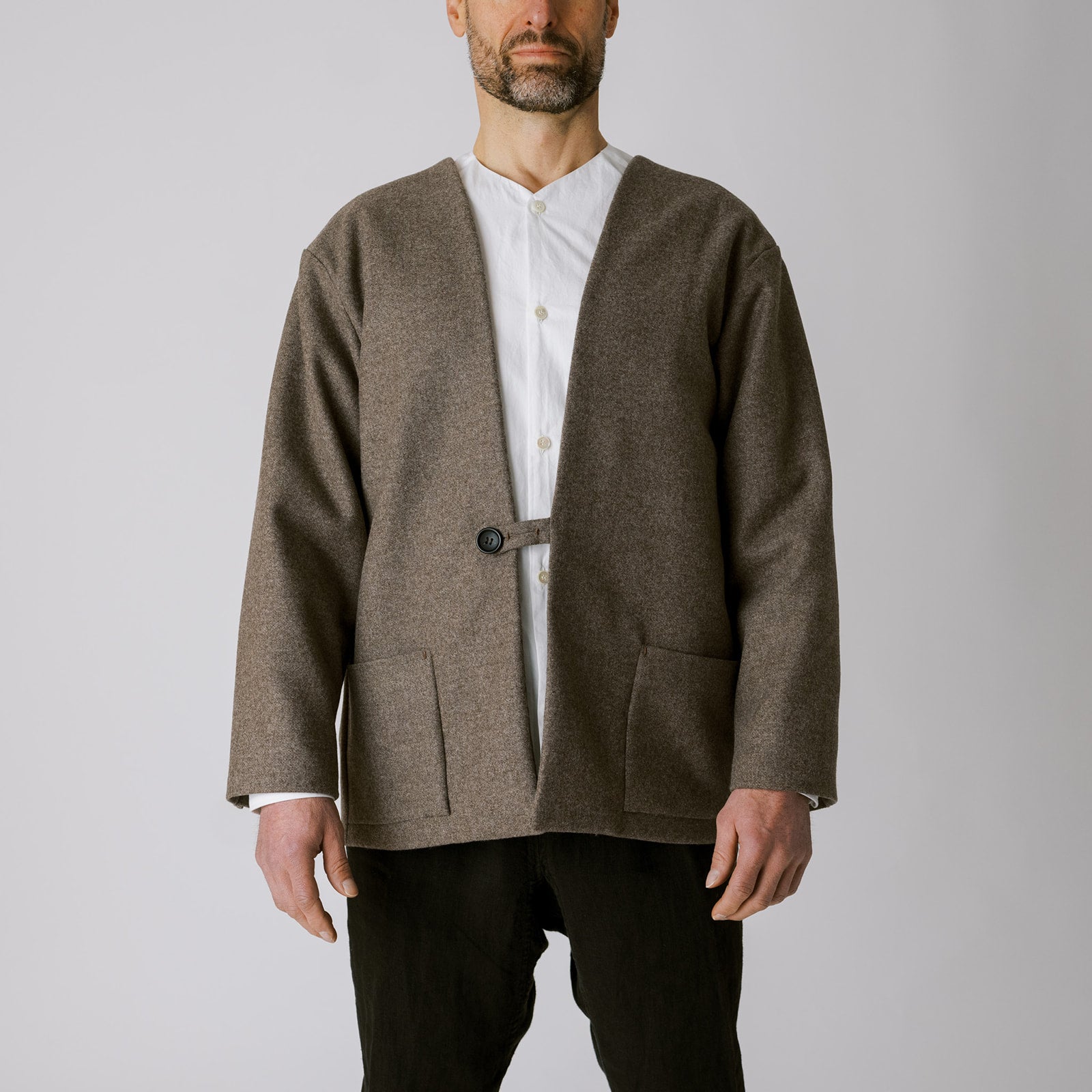 [Jacket] Wool (black merino) / Loop / Available in 2 colors