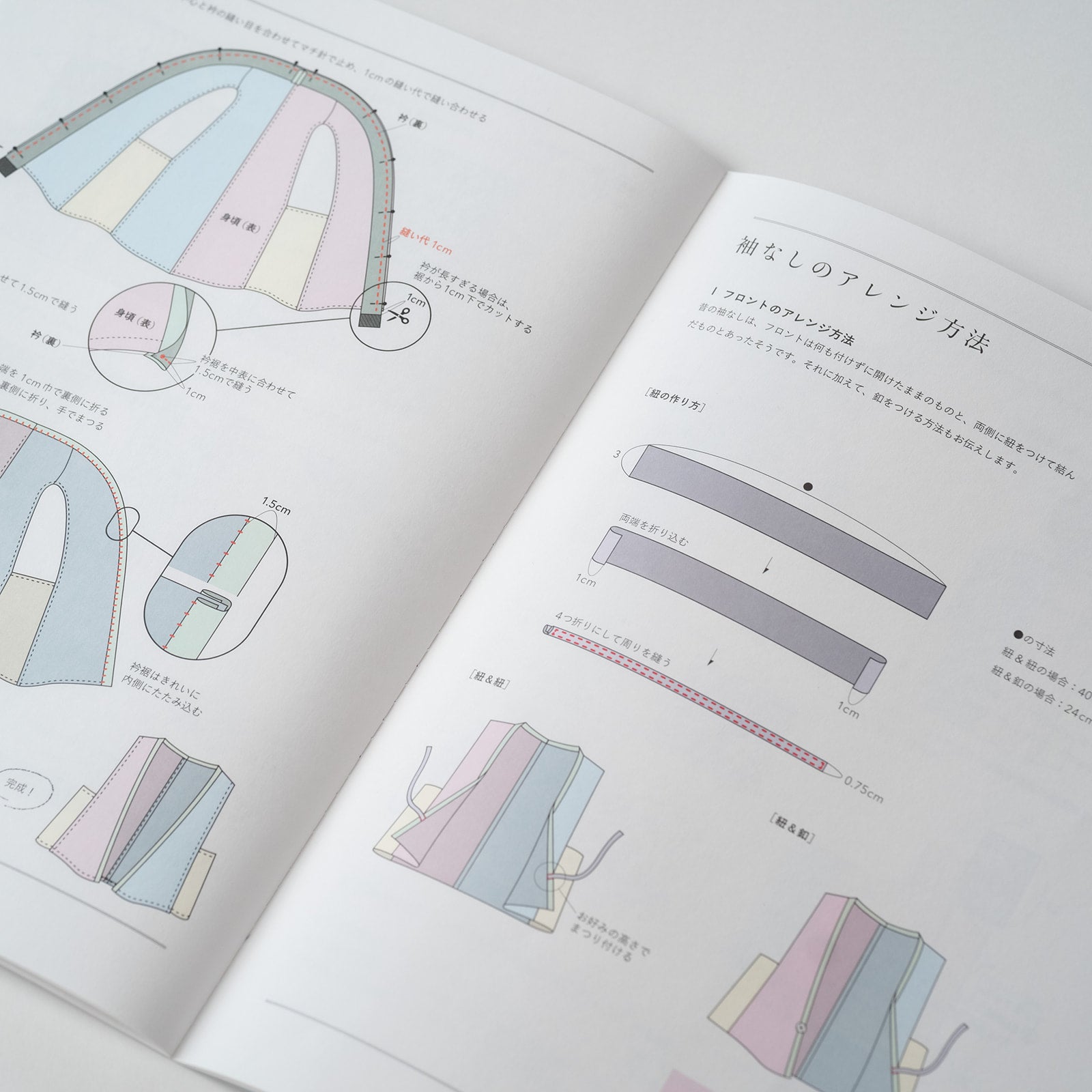 袖なしの作り方［いとしろ民衣シリーズ］