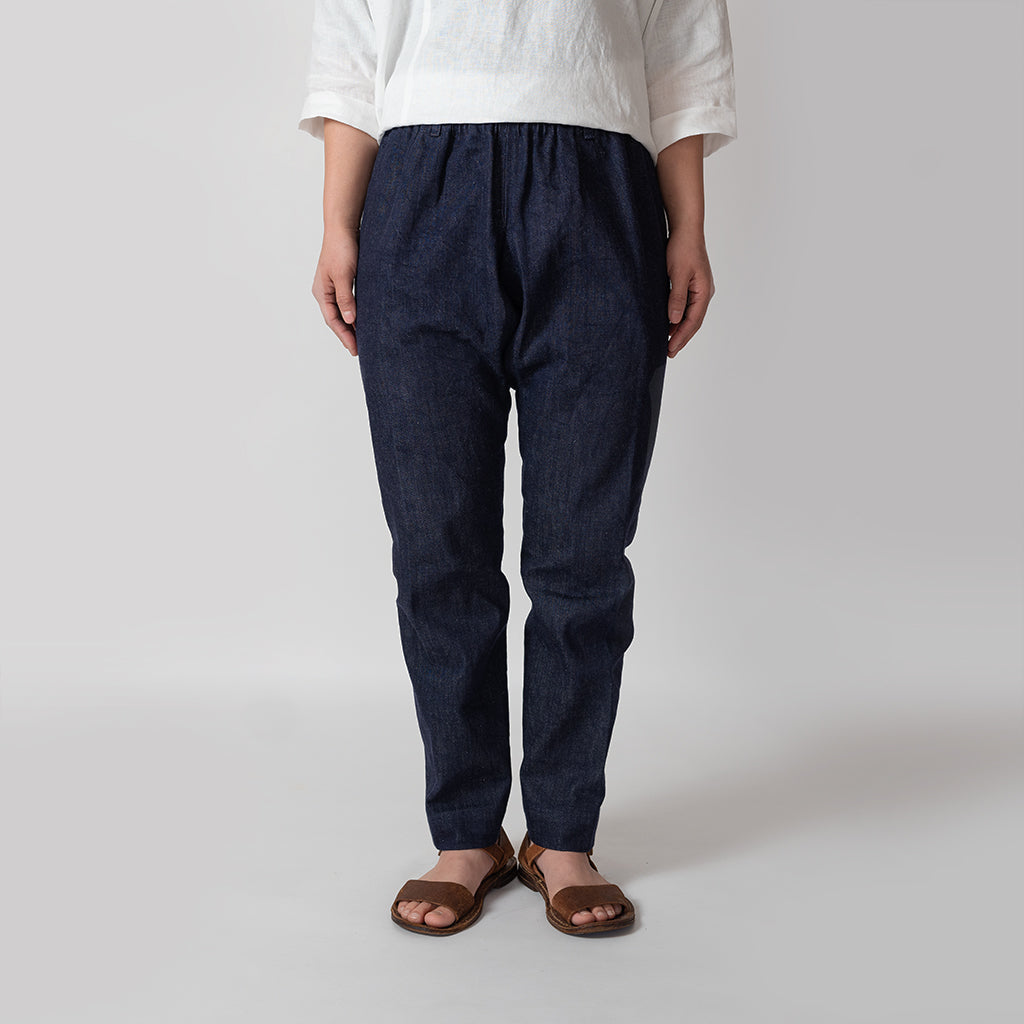 [TATSUKE] Organic cotton denim/indigo dyed dark 