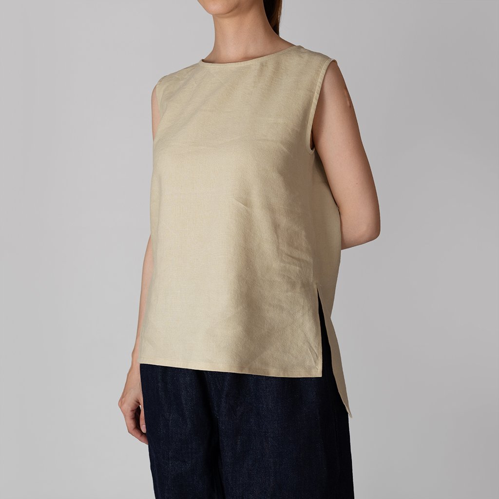 [Shirt] Linen/Plant-dyed (available in 3 colors)