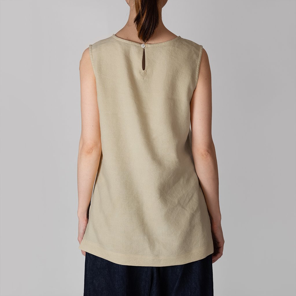 [Shirt] Linen/Plant-dyed (available in 3 colors)